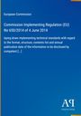 "Commission Implementing Regulation (EU) No 650/2014 of 4 June 2014" auf blauem Hintergrund. Unten rechts ein "AR" Logo.