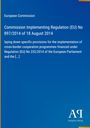Titel: Commission Implementing Regulation (EU) No 897/2014. Beschreibung: Blauer Hintergrund mit Verlag-Logo unten.