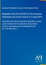 Text: "Regulation (EU) No 510/2014", "European Parliament", "Council of 16 April 2014". Blaues Cover, schlichtes Layout.