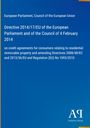 Text: Directive 2014/17/EU über Kreditverträge für Verbraucher. Blaues Layout, Logo unten rechts: "ΑΡ Antiphon Verlag".