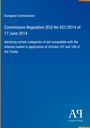 Titel: Commission Regulation (EU) No 651/2014. Blauer Hintergrund mit weißem Text. Logo von Antiphon Verlag unten rechts.