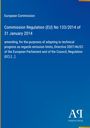 Titel: EU-Verordnung Nr. 133/2014 vom 31. Januar 2014. Logo unten rechts, blauer Hintergrund.