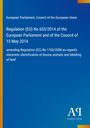 Regulation (EU) No 653/2014 über elektronische Tierkennzeichnung, blaues Design, gelbe Streifen, Antiphon Verlag Logo.