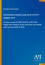 Text zur EU-Kommissionsentscheidung über staatliche Beihilfen an Västerås Flughafen und Ryanair, blaues Cover.