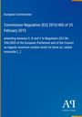 "European Commission: Commission Regulation (EU) 2015/400. Ändert Anhänge zu VO (EG) 396/2005 bzgl. Rückstandsgrenzen."
