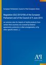 "Regulation (EU) 2015/936" in Weiß auf Blau. Logo: "AQ Antiphon Verlag" unten rechts, mit weißem Rand oben und links.