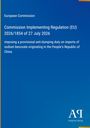 Europäische Kommission, Verordnung (EU) 2026/1854, vorläufiger Antidumpingzoll auf Importe aus China. Blaues Design.