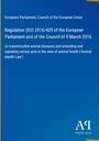Europäisches Parlament, Rat der EU. Verordnung (EU) 2016/429. Transmissible animal diseases; Animal Health Law. Blaues Design.