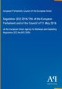 Text: Regulation (EU) 2016/796, European Parliament, EU Agency for Railways. Dunkelblau mit Antiphon Verlag-Logo.