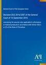 "Decision (EU) 2016/2387 of the General Court of 14 September 2016" steht auf blauem Hintergrund. Unten rechts Logo.