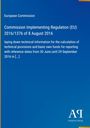 Text: "European Commission, Commission Implementing Regulation (EU) 2016/1376 of 8 August 2016." Blaue Titelseite.