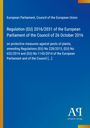 Regulation (EU) 2016/2031, European Parliament, protective measures against pests. Blaues Hintergrund, gelbe Streifen.