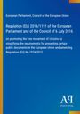 Titel: Regulation (EU) 2016/1191. Thema: Freizügigkeit Bürger, EU-Dokumente. Hintergrund: Blau mit Logo, gelbe Seitenleiste.