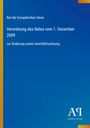 Rat der Europäischen Union, Verordnung des Rates vom 1. Dezember 2009, zur Änderung seiner Geschäftsordnung. Blau mit Farbverlauf.