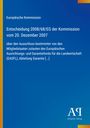 Text über eine Entscheidung der Europäischen Kommission. Blaue Farbgestaltung mit Logo des Antiphon Verlags.