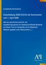 Europäische Kommission, Entscheidung 2008/323/EG, 1. April 2008. Blaues Cover mit vertikalem gelbem Streifen links.