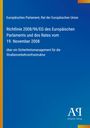 Text über Richtlinie des Europäischen Parlaments zur Straßenverkehrssicherheit, blauer Hintergrund, gelbe Ecke.