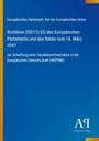 Europäisches Parlament, Rat der Europäischen Union. Richtlinie 2007/2/EG. Blauer Hintergrund mit gelbem Rand.