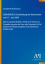 Europäische Kommission, Entscheidung über staatliche Beihilfe für Volvo Aero, 17. Juni 2009. Blauer Hintergrund.