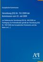 Text: Europäische Kommission, Verordnung (EG) Nr. 761/2009, 23. Juli 2009. Blauer Hintergrund, Logo unten rechts.