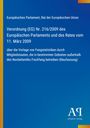 Verordnung (EG) Nr. 216/2009 des Europäischen Parlaments und des Rates vom 11. März 2009. Blauer Hintergrund.