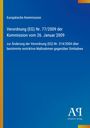 Text: Europäische Kommission, Verordnung (EG) Nr. 77/2009... über Simbabwe. Blau mit einem gelben Rand links. Logo unten.