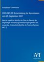 Europäische Kommission, Entscheidung der Kommission vom 25. September 2007, über staatliche Beihilfe für Polen. Unterer Bereich blau mit Logo.