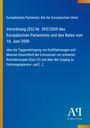 Europäisches Parlament, Verordnung (EG) Nr. 595/2009, Typgenehmigung für Emissionen schwerer Nutzfahrzeuge. Blaues Design.