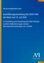 Rat der Europäischen Union, Durchführung 2024/1960 vom 15. Juli 2024, Maßnahmen gegen Menschenrechtsverletzungen. Blaues Layout.