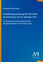 Text: "Durchführungsverordnung (EU) 2019/2030 der Kommission vom 29. November 2019." Hintergrund in Blau mit Logo.
