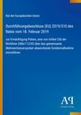 Durchführungsbeschluss (EU) 2019/310 des Rates vom 18. Februar 2019 zur Ermächtigung Polens. Blaues Cover mit gelbem Rand.