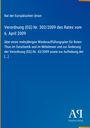Text des Rates der EU über Verordnung (EG) Nr. 302/2009 für Roten Thun; blaues Design, Antiphon Verlag Logo.