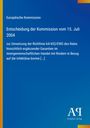 Text: Entscheidung der Kommission vom 15. Juli 2004, Umsetzung der Richtlinie 64/432/EWG. Design: Blau mit gelbem Rand.