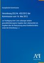 Europäische Verordnung zur Gesundheit vom 16. Mai 2012, blauer Hintergrund, Logo "AR" unten rechts.