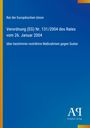 Text: "Rat der Europäischen Union, Verordnung (EG) Nr. 131/2004 des Rates vom 26. Januar 2004, über bestimmte restriktive Maßnahmen gegen Sudan". Logo unten: "Antiphon Verlag". Hintergrund: Blau mit Farbverlauf.