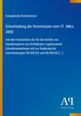 Europäische Kommission: Entscheidung der Kommission vom 31. März 2000, Buch