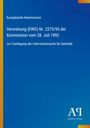 Text über Verordnung der EU-Kommission zur Festlegung von Interventionsorten für Getreide; blaues Design mit Antiphon Verlag Logo.