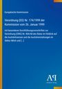 Europäische Kommission: Verordnung (EG) Nr. 174/1999 der Kommission vom 26. Januar 1999, Buch