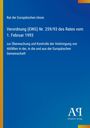 Text: Verordnung (EWG) Nr. 259/93; Überwachung von Abfällen; Europäische Union. Hintergrund: Blau mit gelbem Streifen links.
