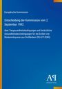 Europäische Kommission: Entscheidung der Kommission vom 2. September 1992, Buch
