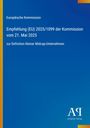 Europäische Kommission: Empfehlung (EU) 2025/1099 vom 21. Mai 2025 zur Definition kleiner Midcap-Unternehmen. Blau mit Logo.
