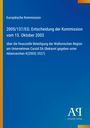 Europäische Kommission, Entscheidung 2005/137/EG zu finanzieller Beteiligung an Carsid SA. Blaues Design mit Antiphon Verlag Logo.