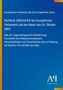 Richtlinie 2005/64/EG zur Typgenehmigung für Kraftfahrzeuge bzgl. Wiederverwendbarkeit und Recycling. Blaues Design.