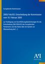 Text: Europäische Kommission, Titel der Entscheidung mit Datum, Erläuterung über Durchführungsbestimmungen. Logo unten.