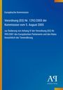 Text über EU-Verordnung zur Tierernährung, blaue Hintergrundfarbe, gelber Streifen links, Logo und Verlag unten rechts.