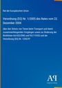 Verordnung (EG) Nr. 1/2005 zum Tierschutz beim Transport. Blaues Cover, unten rechts Antiphon Verlag Logo.