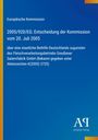 Text: "Europäische Kommission, 2005/920/EG: Entscheidung der Kommission vom 20. Juli 2005..." 
Layout: Blau mit gelbem Streifen links. Logo: Unten rechts.