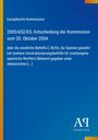 Text über EU-Entscheidung zu Beihilfe für spanische Werften, Datum 20. Oktober 2004, blauer Hintergrund, Antiphon Verlag.