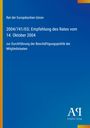 Text oben: "Rat der Europäischen Union". Titel: "2004/741/EG: Empfehlung des Rates vom 14. Oktober 2004". Hintergrund blau.