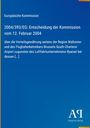 Europäische Kommission, Entscheidung von 2004 zu Ryanair und Brussels South Charleroi Airport, blauer Hintergrund.